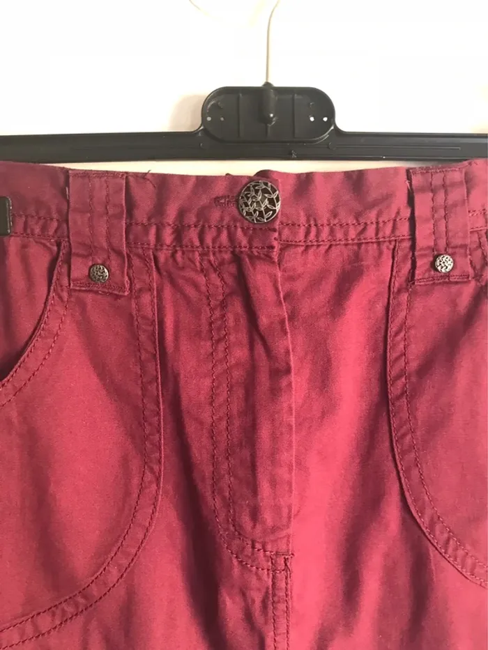 Jupe 10 ans bordeaux à volants - photo numéro 2