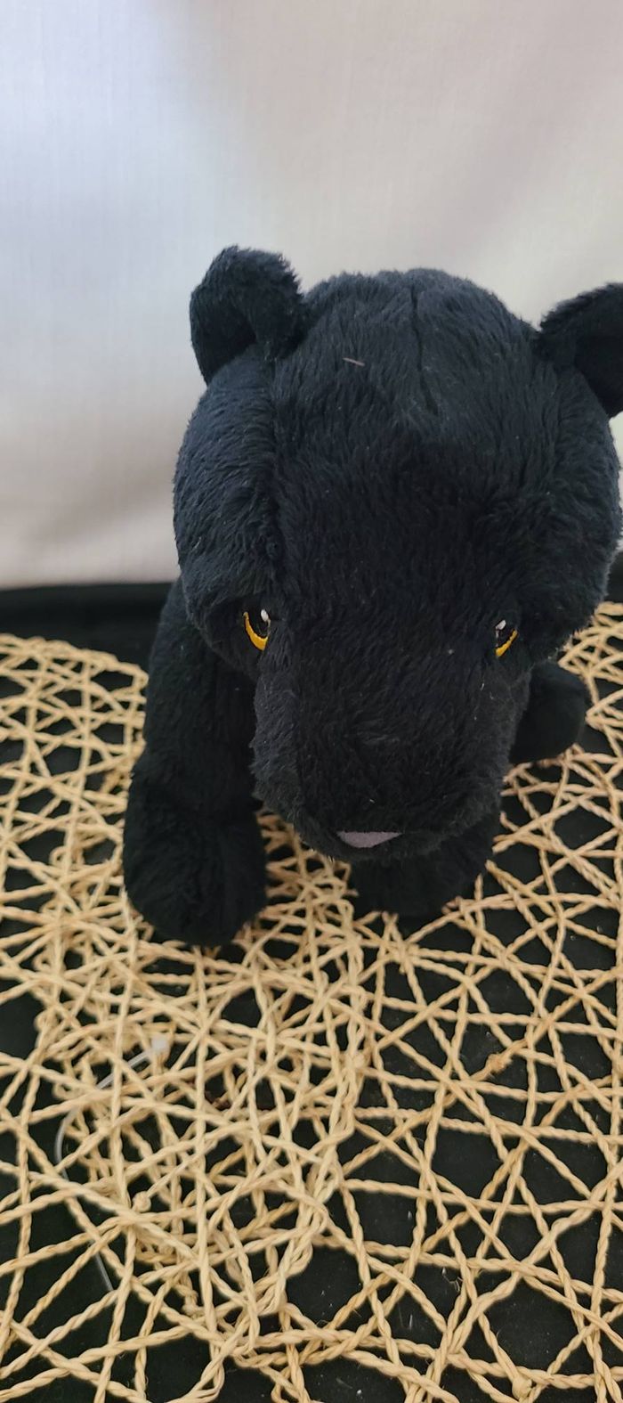 Peluche Ikea Mjukhet louveteau panthère noire - photo numéro 2