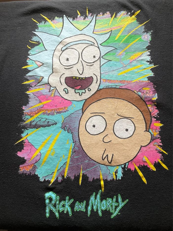 T-shirt noir pour homme Rick et Morty taille XL 338 - photo numéro 3