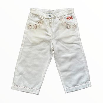 Pantalon lin blanc cassé Tartine et Chocolat 4 ans neuf(23€)