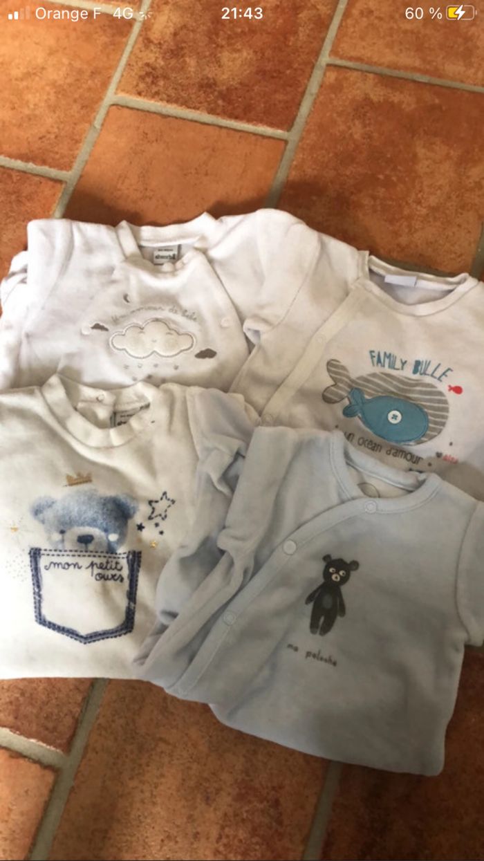 Lot pyjama absorba 3 mois