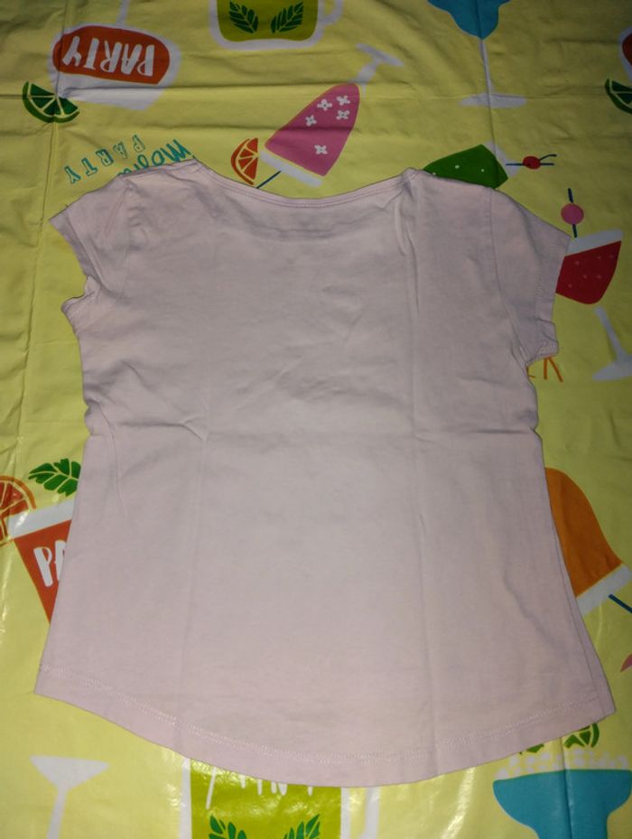 Tee-shirt manches courtes 5 ans fille Kiabi rose - photo numéro 4