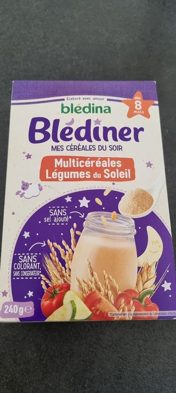 céréales du soir bledine multicéréales légumes du soleil
