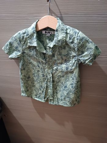 Chemise courtes manches motif jungle