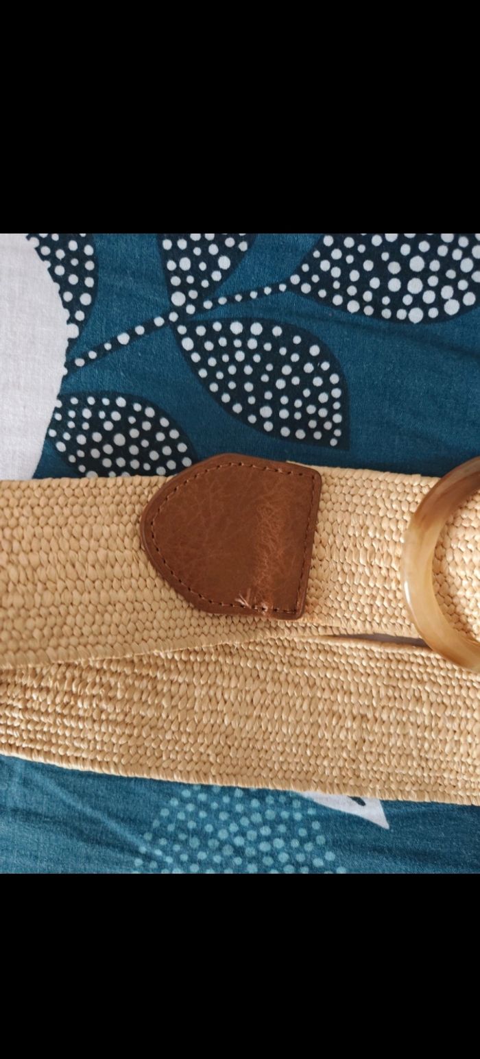 Ceinture en paille tressée femme ~ 97,5 cm - photo numéro 3