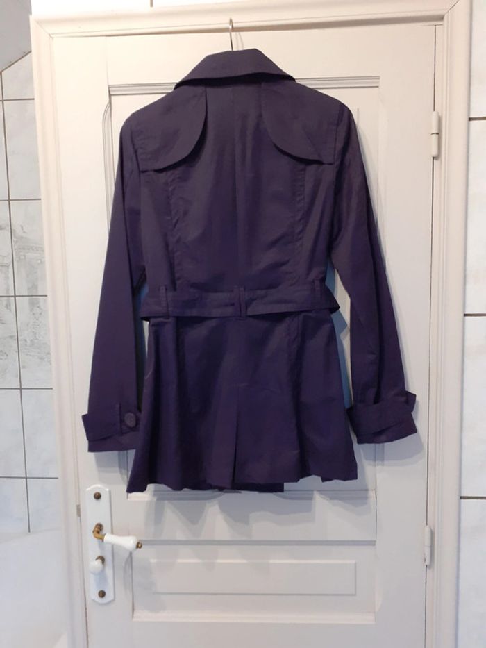 Trench violet  taille 40 tex woman - photo numéro 3