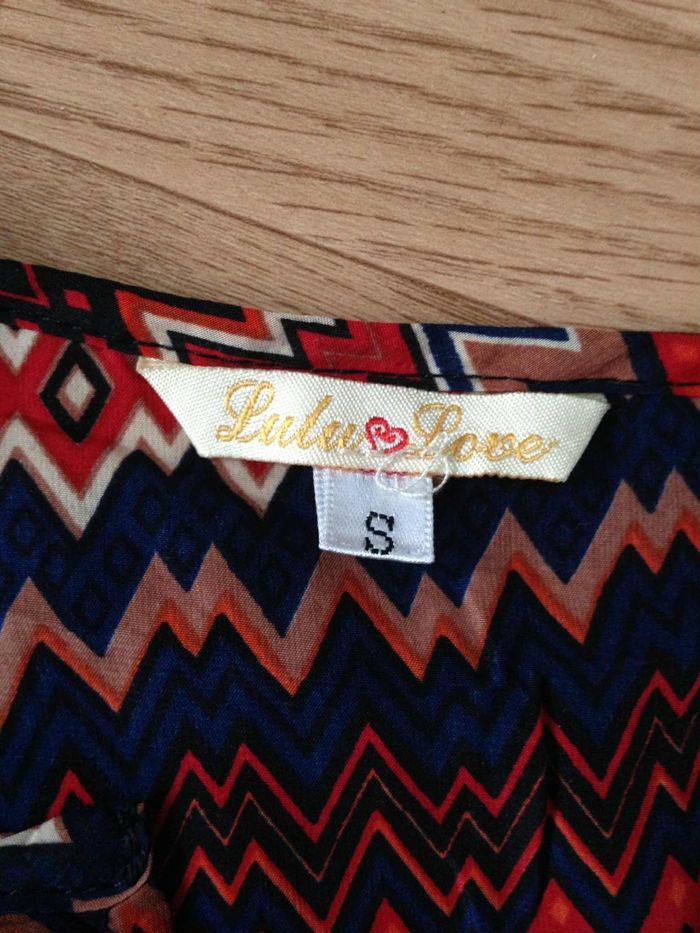 Robe aztèque col V/rond manches 3/4 lululove 36 - photo numéro 7