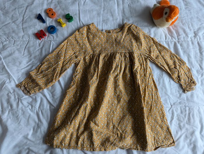 Robe jaune "moutarde" Eden et Victor - 18 mois