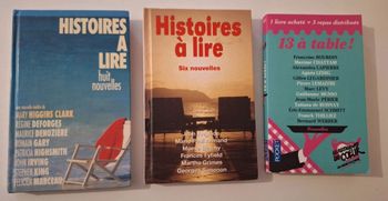 Lot de 3 livres de 27 nouvelles en tout