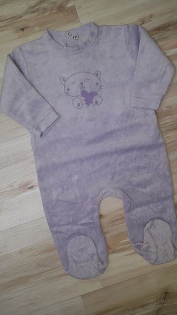 Pyjama velours lilas