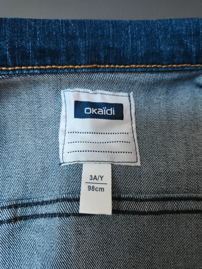 Veste en jean garçon boutons pressions okaidi garçon - photo numéro 7
