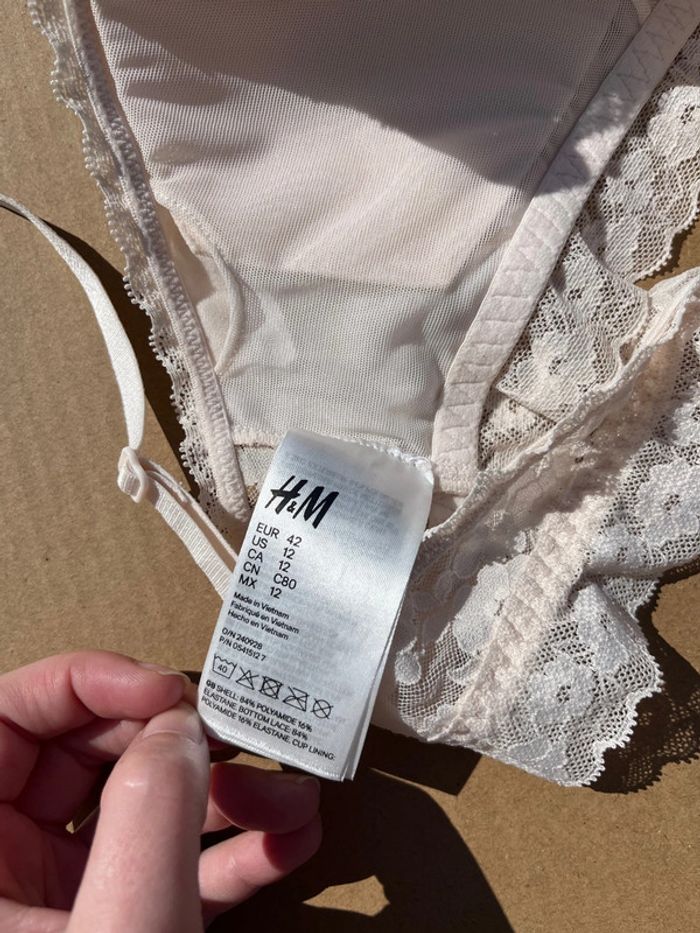 Brassières avec coques amovibles en dentelles - crème - photo numéro 5