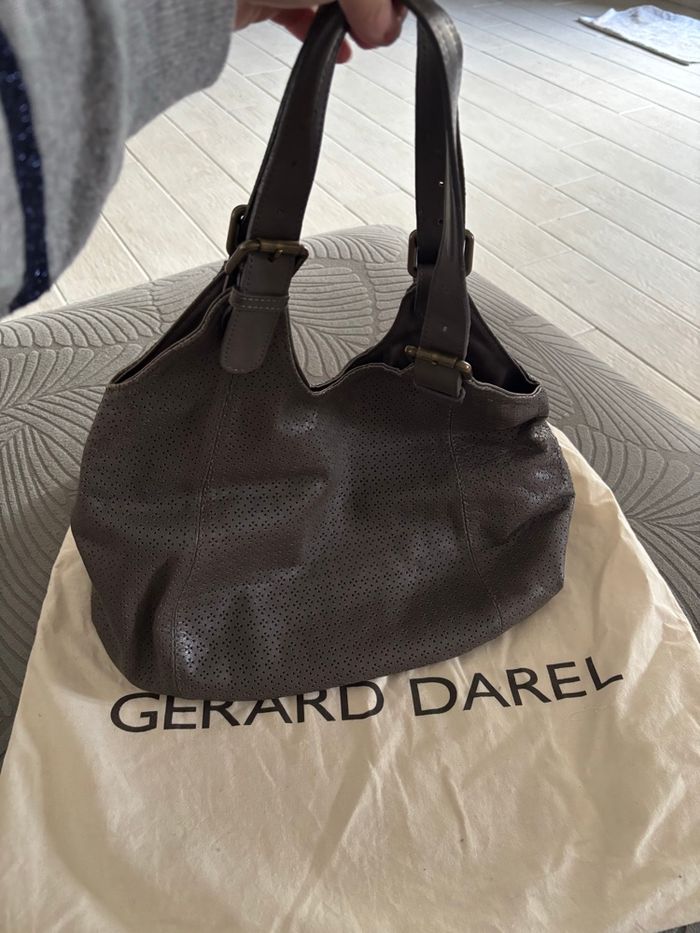 Sac cuir marron authentique Gerard Darel # - photo numéro 8