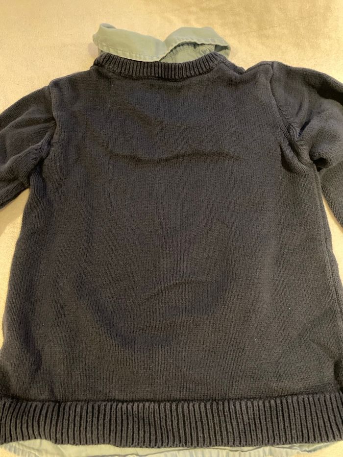 Pull chemise intégrée vertbaudet 5 ans garçon - photo numéro 7
