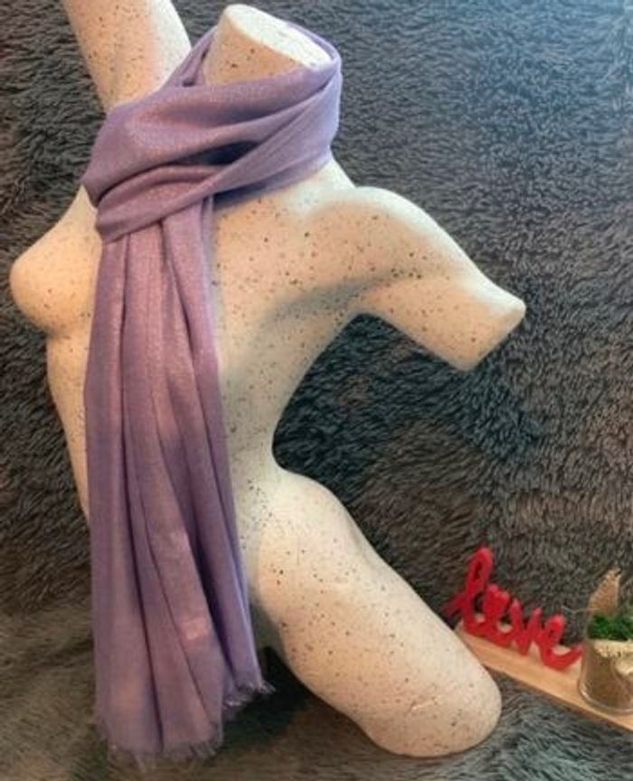 Foulard - Couleur Lilas - photo numéro 8