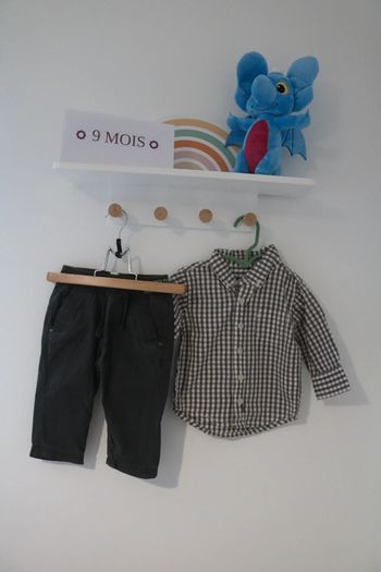Ensemble chemise Amstramgram et pantalon zara 9 mois