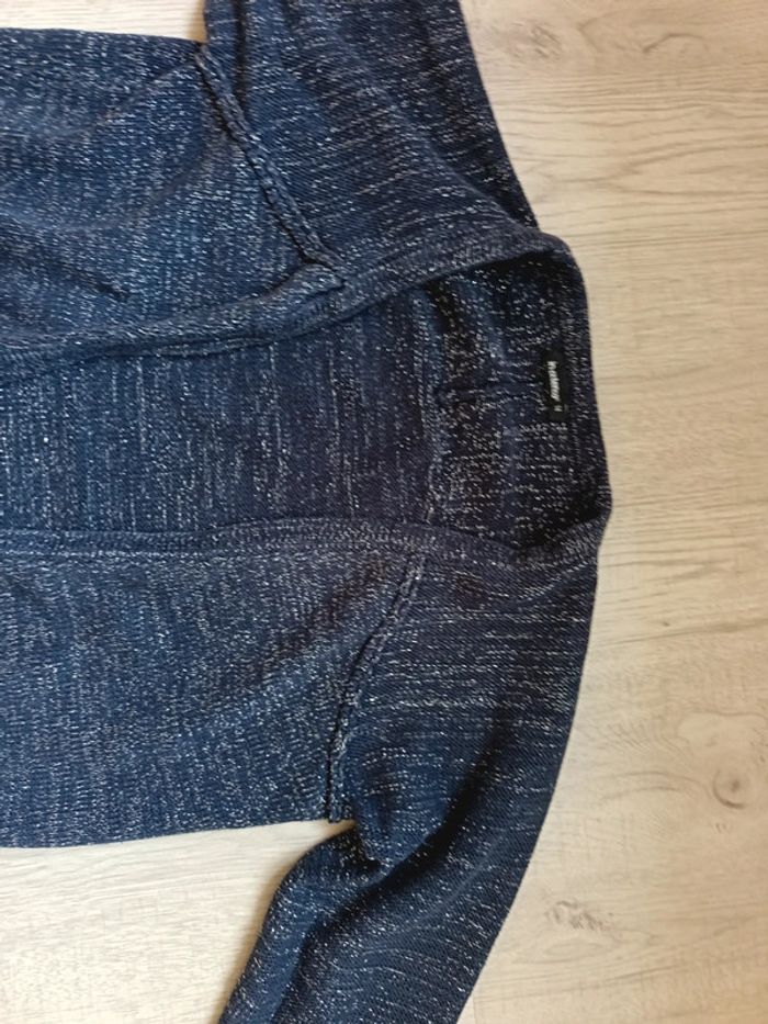 Gilet fille 14 ans in extenso tbe bleu marine paillete - photo numéro 6