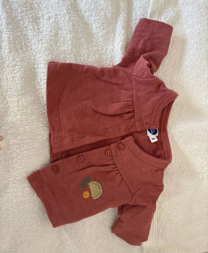 Gilet fille 1 mois