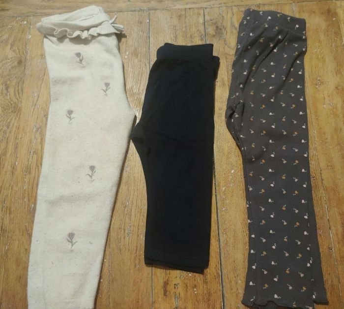 Lot 3 leggings Kiabi 24 mois
