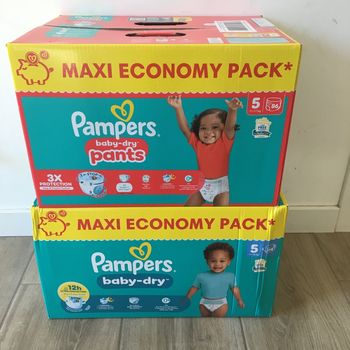 180 couches Pampers baby dry taille 5
