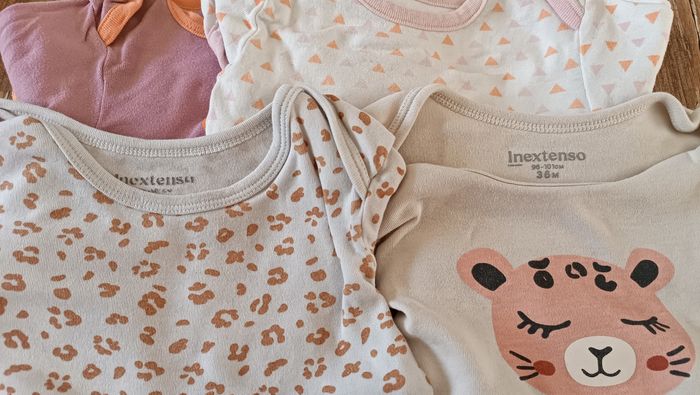 Lot de bodies manches longues bébé fille - photo numéro 3