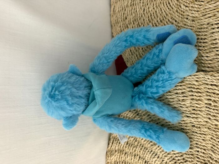 Doudou singe bleu pull capuche planète sauvage fuzzimals - photo numéro 4