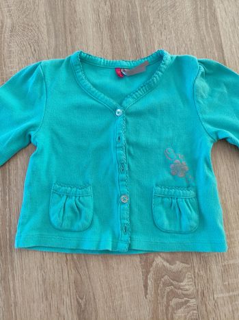 Gilet bleu turquoise