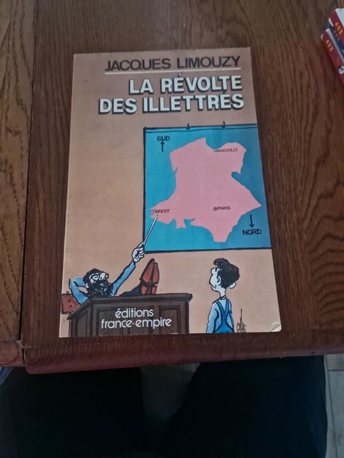 Livre la révolte des illettrés Jacques Limouzy dedicace Claude Salvan