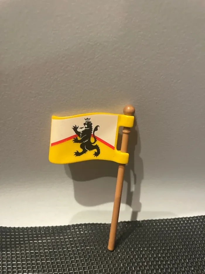 Playmobil drapeau chevalier du lion 4865 4866 4867 4868 4869 4871 4873 4933 5240 moyen âge - photo numéro 2