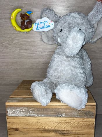 BC88 doudou éléphant 🐘 gris