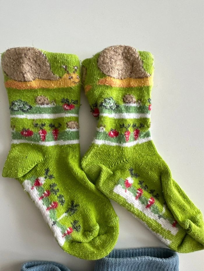 Lot de 2 paires de chaussettes bébé hautes - Taille 15/18 - photo numéro 3