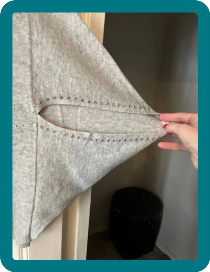 Pull strass chauve souris laine et cachemire XS - Max&Moi - photo numéro 2