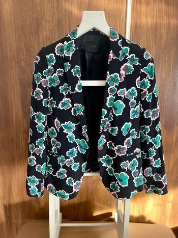 🌞Veste de costume noir florale 🌞