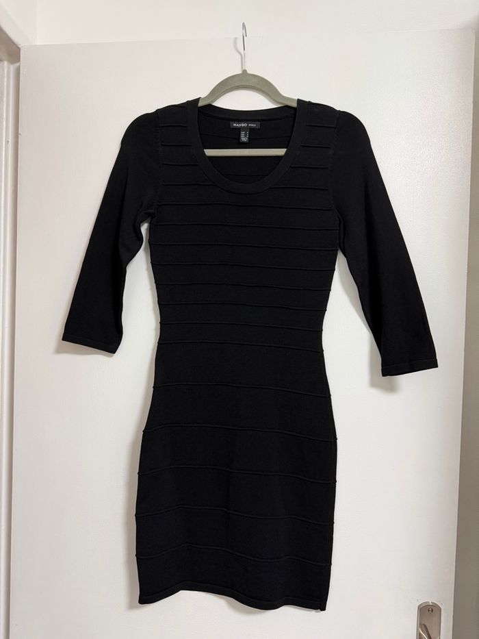 Magnifique robe cintrée noire Mango neuve sans étiquette taille M - photo numéro 5