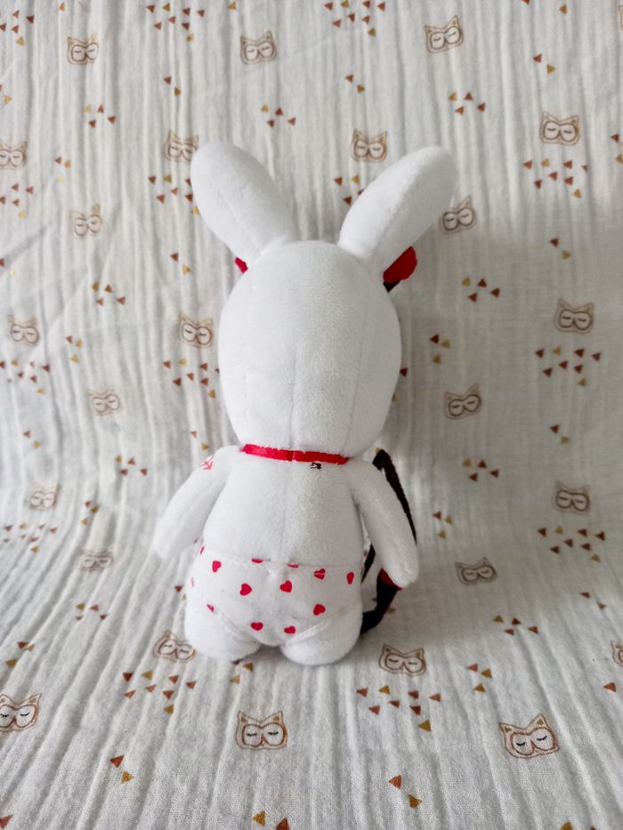Peluche Lapin Crétin Cupidon Cœur - photo numéro 2