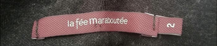 Robe d'hiver motif géométrique noir beige tendance Taille M La Fée Maraboutée - photo numéro 9