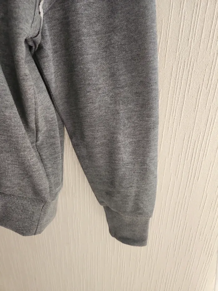 Joli sweat Undiz S oversize gris Girls Gang détails lacet - photo numéro 7