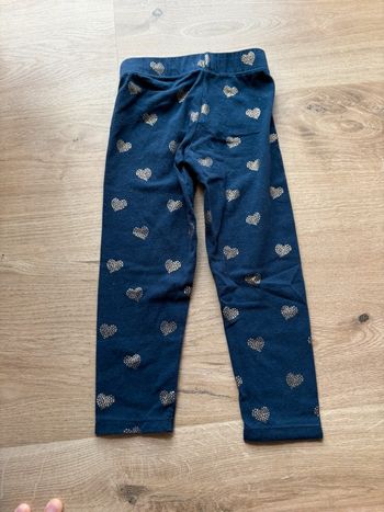 Legging fille motif cœur