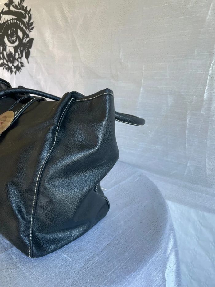 Sac noir bouton - Bon état - photo numéro 3