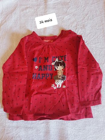 T-shirt tissaia 24 mois
