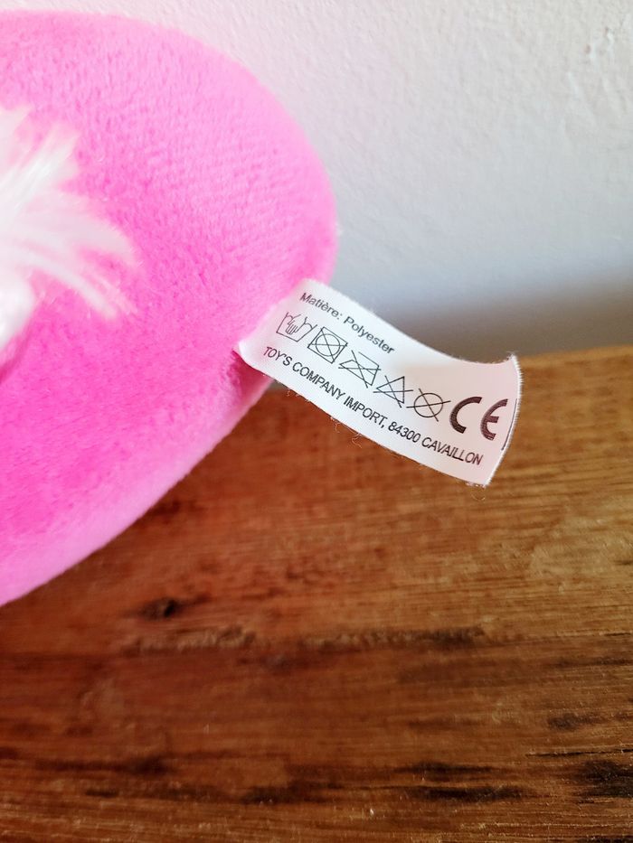 Petite peluche flamand rose - photo numéro 3