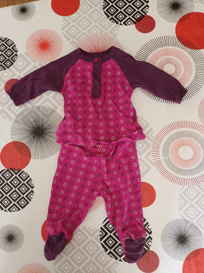 Tenue ensemble violet Taille 3 mois - photo numéro 2