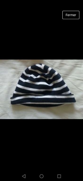 Bonnet léger marin 12-24 mois