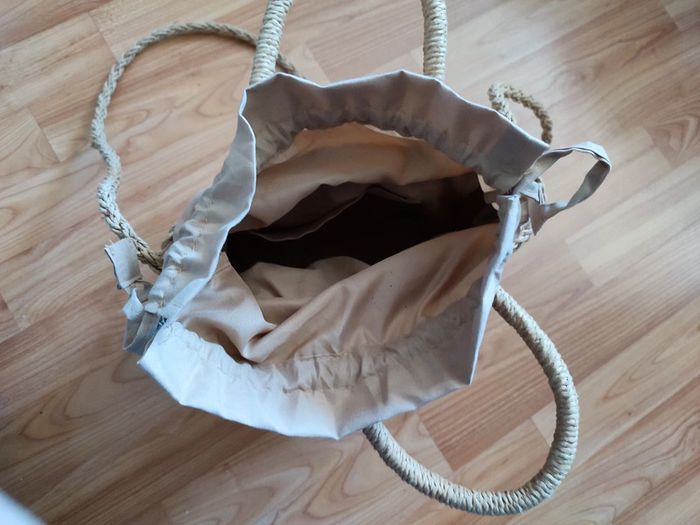 Sac en paille doré - photo numéro 4