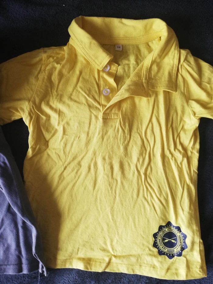 Lot 2 polos manches courtes 3/4 ans - photo numéro 3