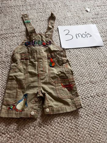 Salopette beige 3 mois