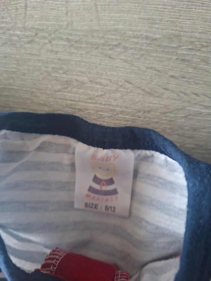 🌷N°9🌷Tee-shirt Courtes Manches - Mariner - 6 Mois🌷 - photo numéro 4