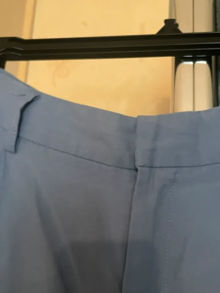Pantalon lin bleu - photo numéro 2