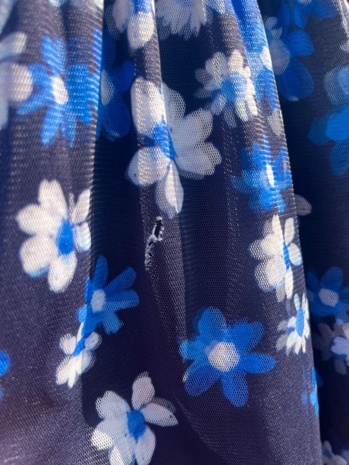 robe fleurie bleu  💙11/12 ans - photo numéro 4