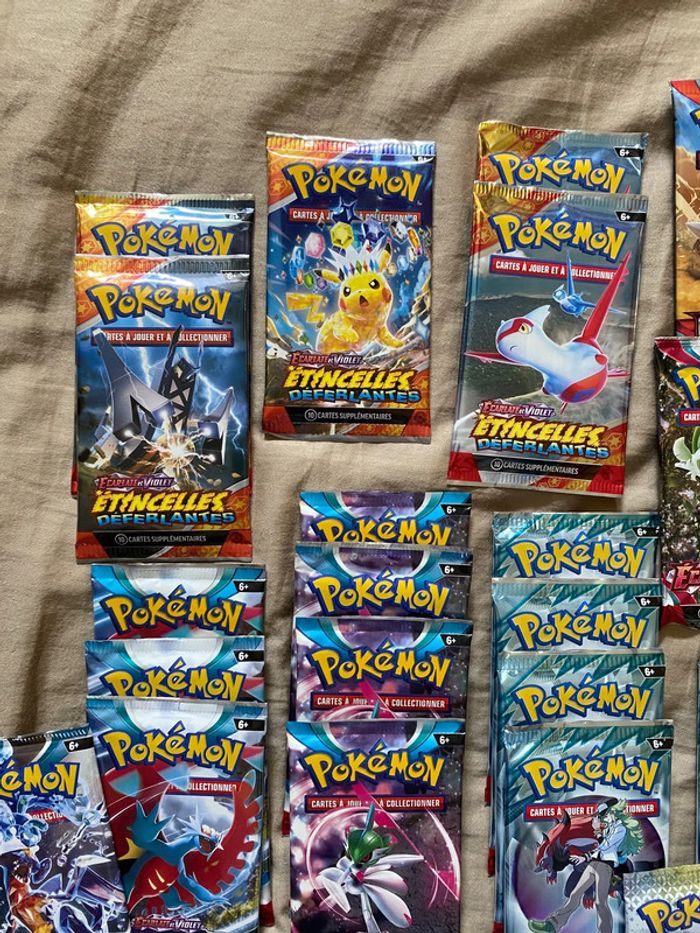 Lot de 33 boosters EV01, EV03, EV04, EV05, EV06, EV07, EV08, EV8.5 et EV09 - photo numéro 5